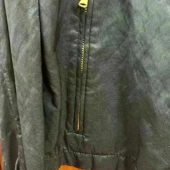 Talbots Black Jacket Zipper & Snaps 2 Zip Pockets Size M - Picture 8 of 15